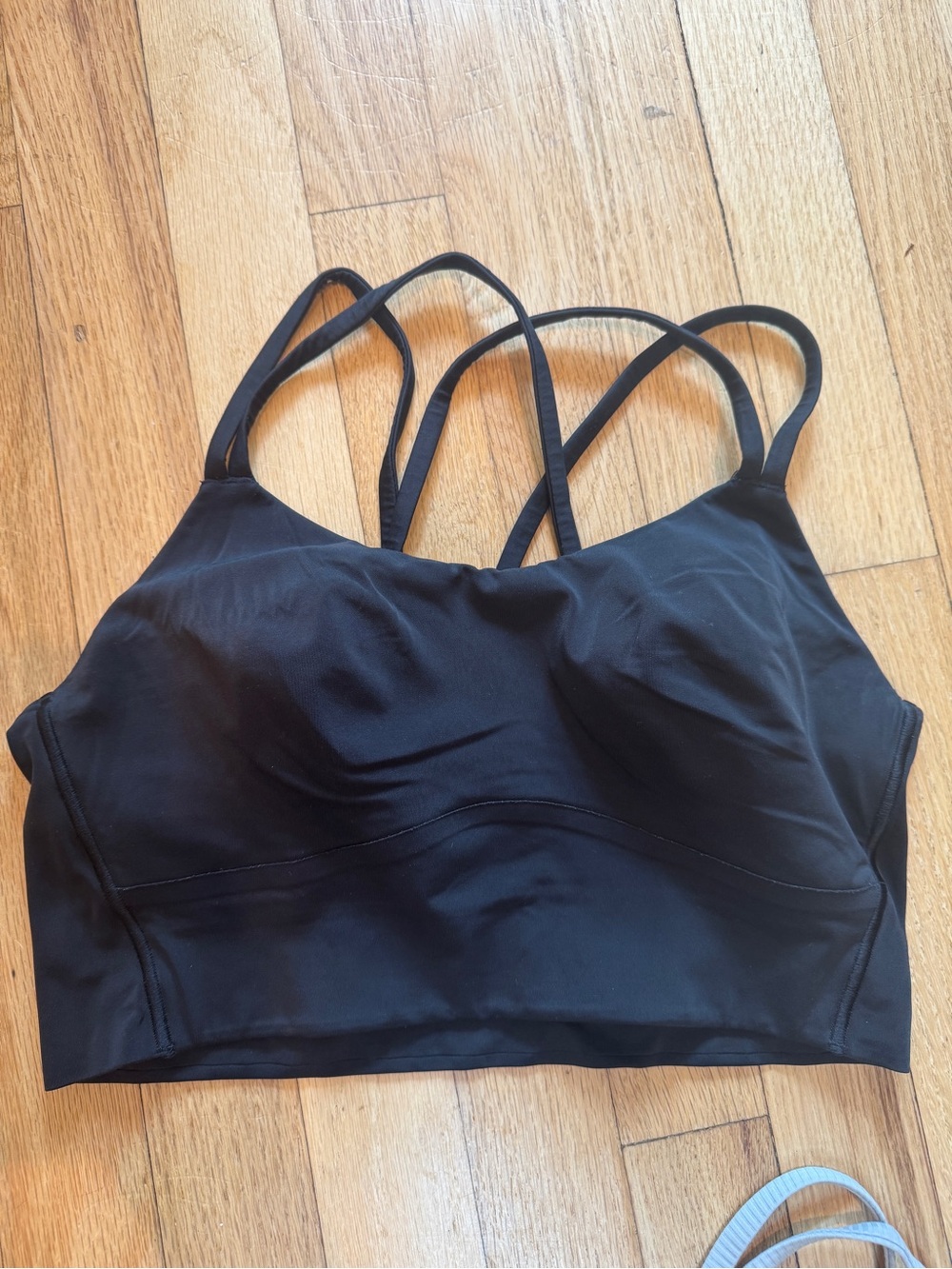 Lululemon Like A Cloud Bra M 8 GUC White Black - Picture 4 of 5